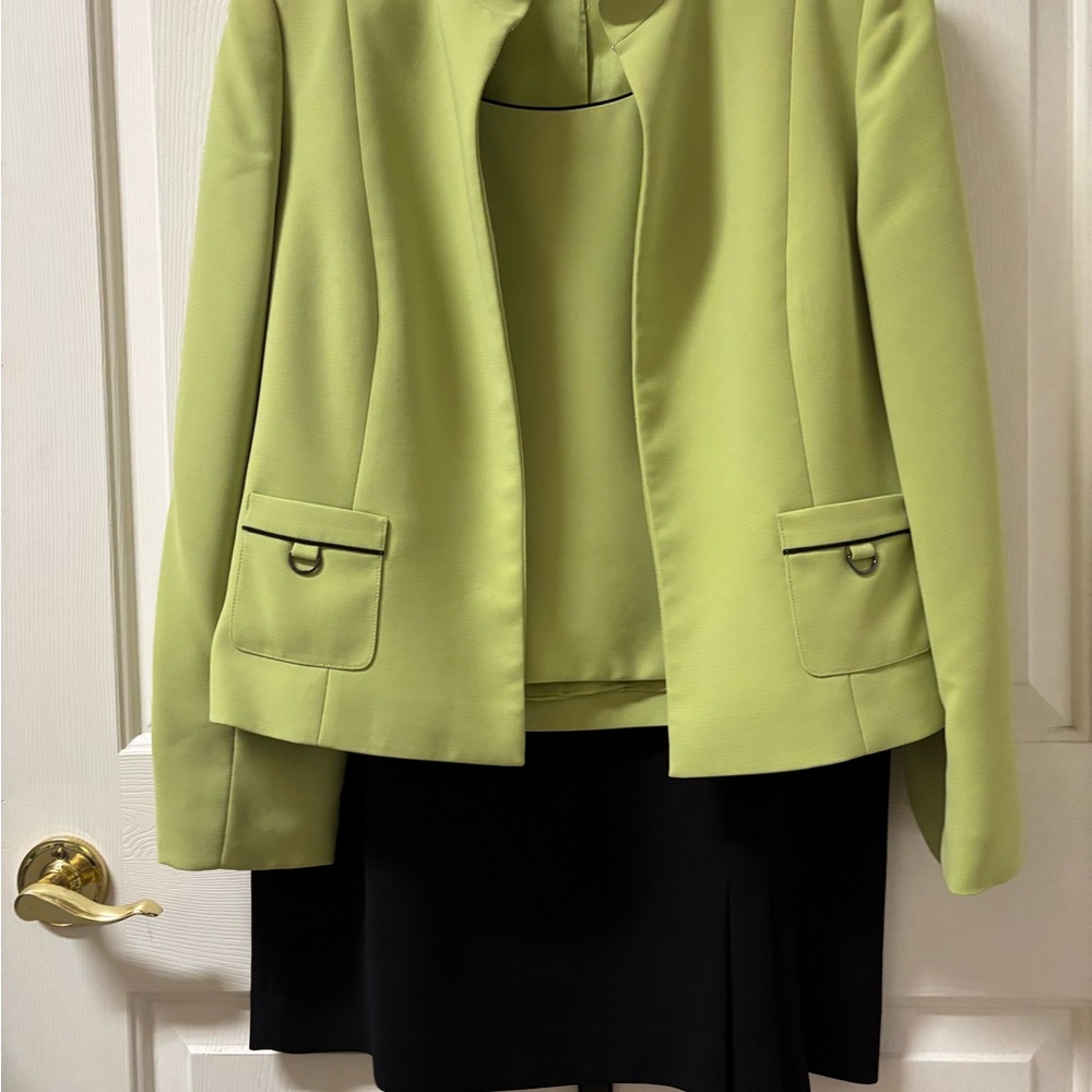 Women's Lime Green Blazer Jacket Suit